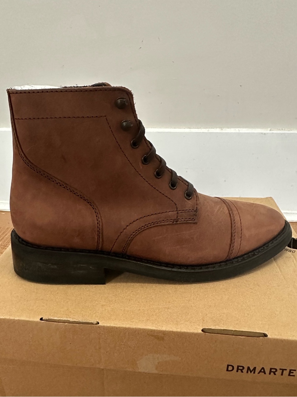 NEW Thursday Boot Men’s Chestnut Brown Leather Lace-Up Boot Size 8.5